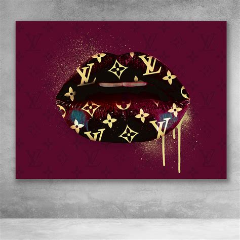 louis vuitton lip wall art|Louis Vuitton painting canvas.